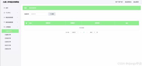 基于Django與Vue的兒童二手用品交易網站設計與實現(xiàn)